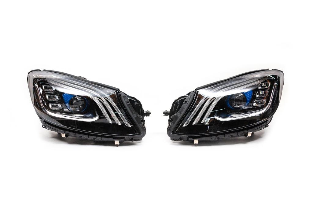Restyling Front Headlights with Blocks (OEM) for Mercedes S-class W222