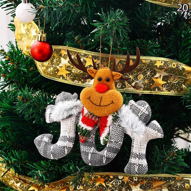 Christmas Doll Ornament Hanging Pendant Father Christmas Snowman Used For Holiday Home Decor Christmas Tree Party Acesssories