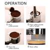 Bottomless Coffee Portafilter With Stainless Steel Basket Filter Screen ABS Handle For Espresso Machines Replacement Parts