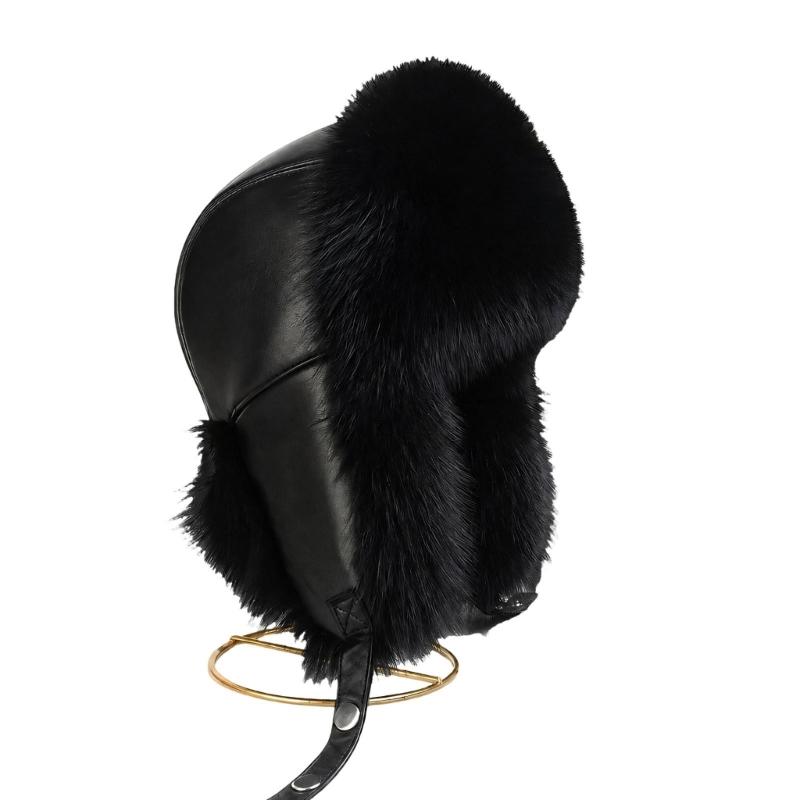 Ear Flap Winter Hat for Women, Men, with Wind Prevent Design, Plush Faux Furs Trim and Coverage Thicken Liner Hat for Daily and Cold Weather