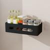 Carbon Steel Refrigerator Magnetic Shelf Punch Free Kitchen Storage Shelves  Kitchen