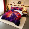 "Vibrant Basketball Star Artwork Bedding Set" Bedding Set (1 Duvet Cover, 2 Pillowcases, Duvet Not Included).