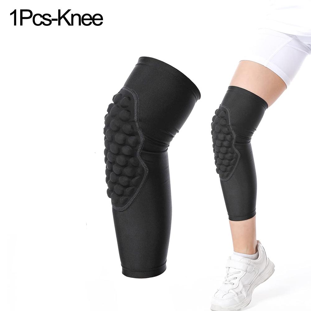 1Pcs Kids/Youth Sports Honeycomb Compression Knee Pads Elbow Brace Guards Protective Gear For Basketball,Football, Cycling