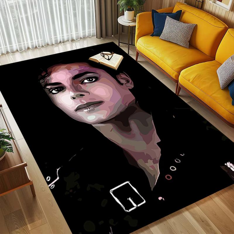 Michael Jackson Living Room Nonslip Area Rug Soft Carpet For Bedroom Gameoom Playroom Sofa Office Home Decor Doormat
