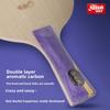 Racchetta da Tavolo Professionale Autentica Legno 'Double Happiness' Modello H6004 7 Strati Carbonio Gomma con Punti Ecologica