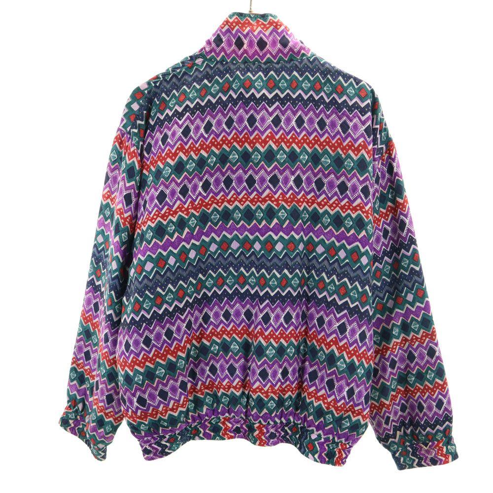 malcolm flowers 90s Silk Old Blouson L Green and others Women Used