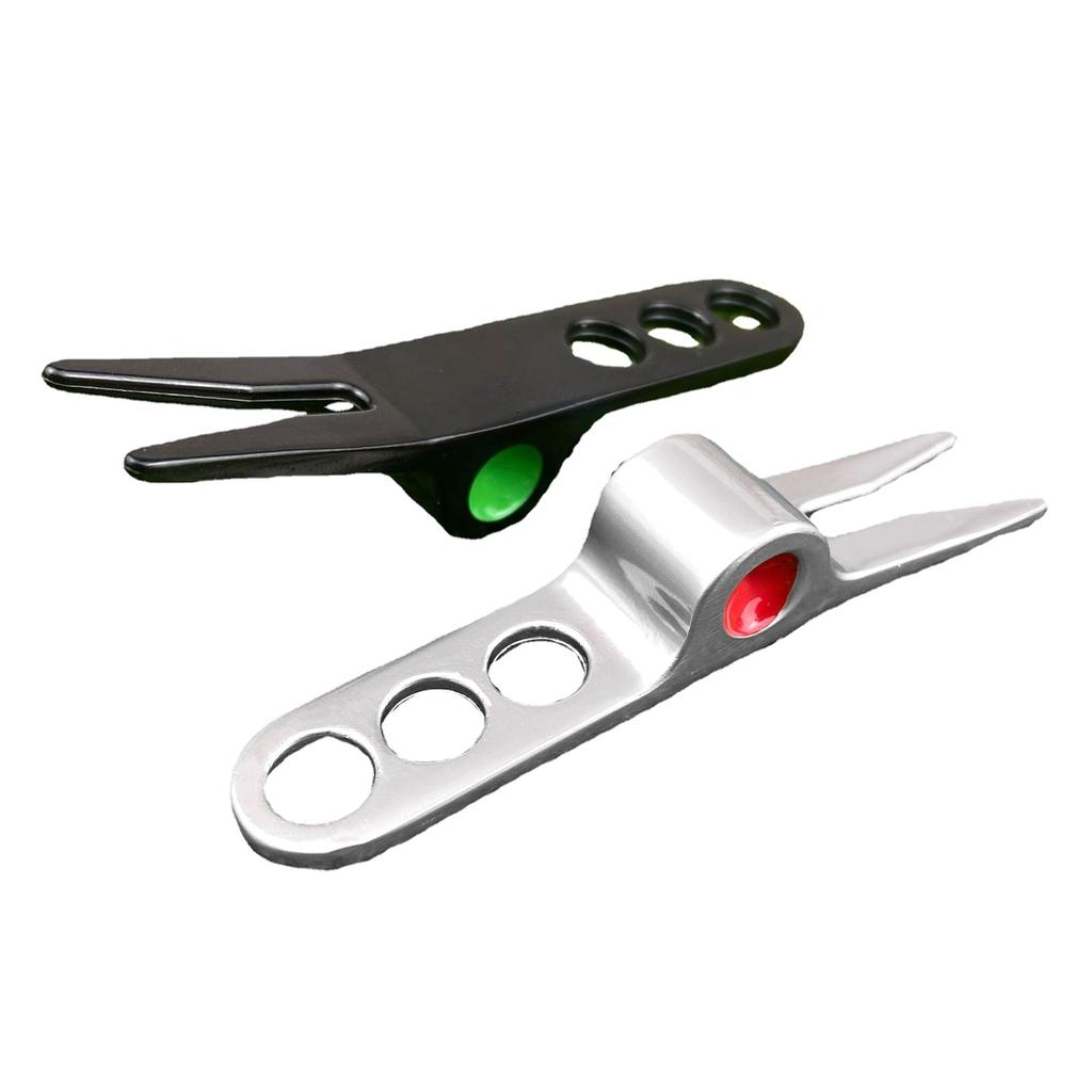 Golf Divot Repair Tool Zinc Alloy Pitchfork Turf Tool Putting Green Fork Groove Cleaner Golf Accessories Enduring