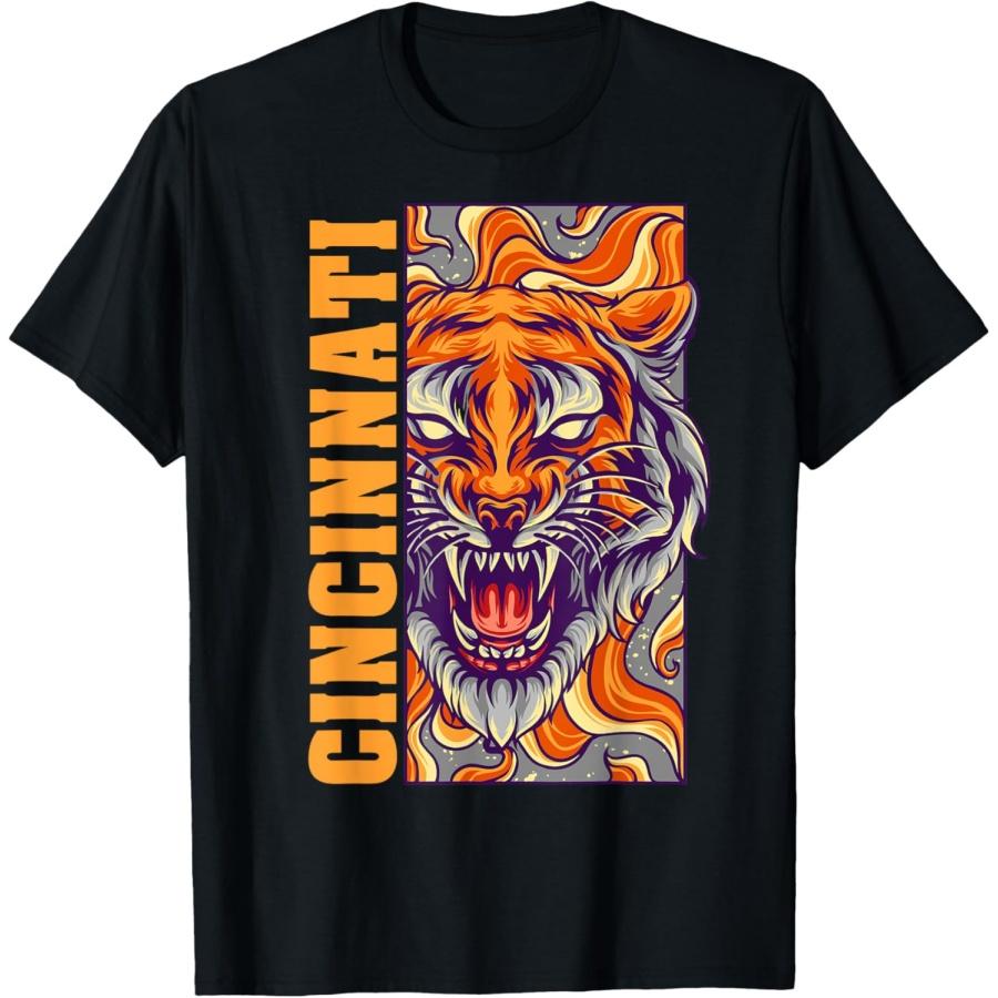 

Growling Bengal Tiger T-Shirt XXXXXL чорний