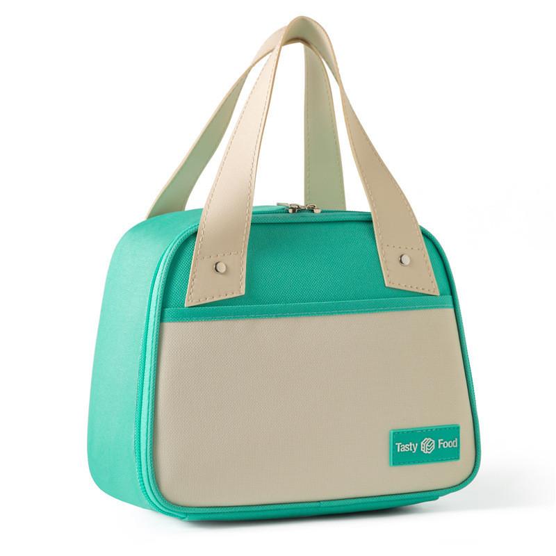 Stylish Insulated Lunch Bag For Office Workers With Handle