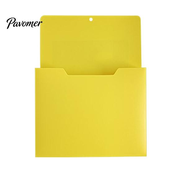 Letter Size File Organizer Holder with Large Magnetic Back, Wall Hanging Plastic Document Project Organizer, A4 Paper Case for Whiteboard Refrigerator