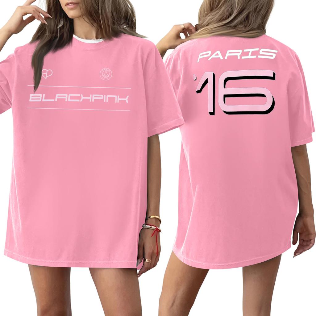 Women's Round Neck Printed Short-sleeved T-shirt Top