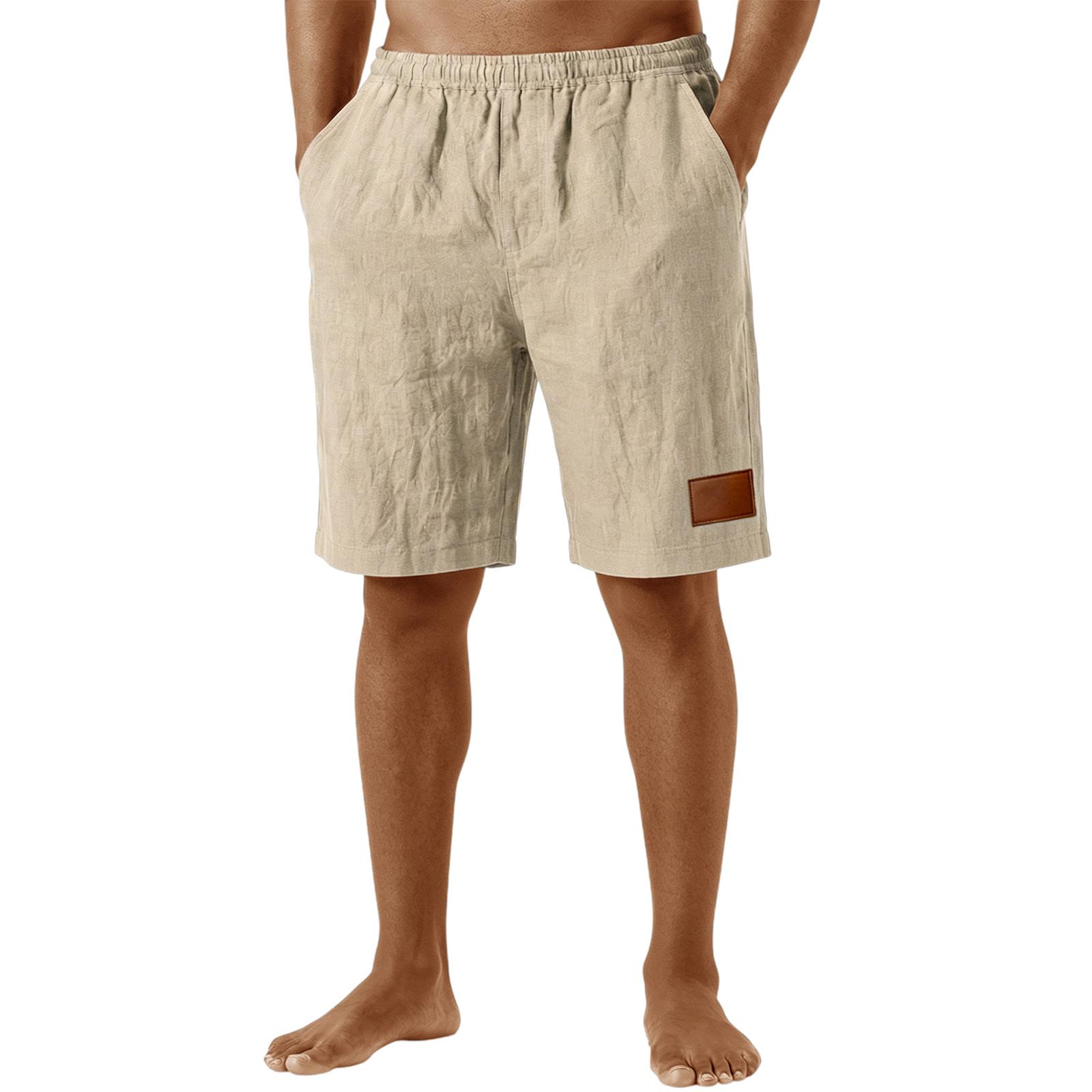 

Men s Casual Drawstring Beach Shorts S хакі