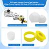 Propane Tank Adapter 2 Stage Propane Regulator With Gauge & POL,Rv Propane Regulator 3/8" NPT For 20–100Lb Tank,Propane Tank Regulator For