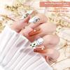 240pcs Sandwich Dual Nail Forms Coffin Nail Molds 15 Sizes Set for Salon Acrylic Gel Extension Manicure Tools
