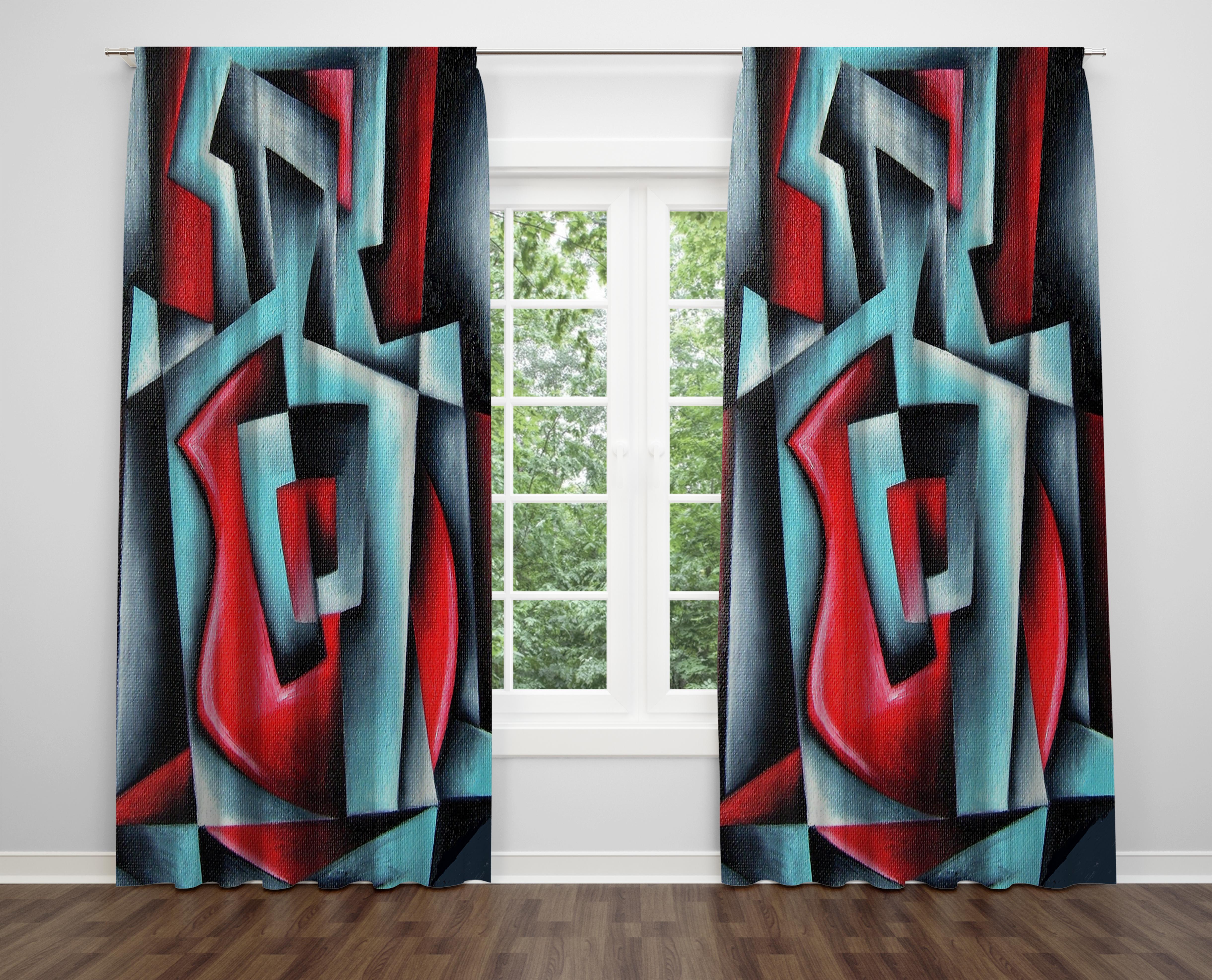 

Декоративний дизайн, високоякісна бавовняна тканина, ви можете вибрати одну або подвійну фіранку з крила 1 piece різнокольоровий