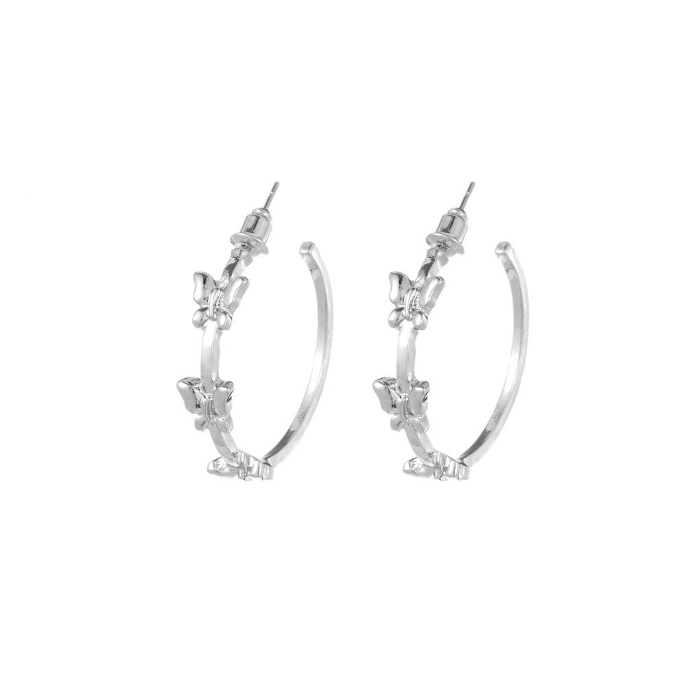 

Butterfly Fashion Creative Earrings For Women Ideal For Weddings And Special Occasions срібний