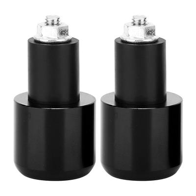 2 vnt. Motociklo modifikacijos priedas Vairo galo kištukas 22 mm skersmens vairui (Juoda)
