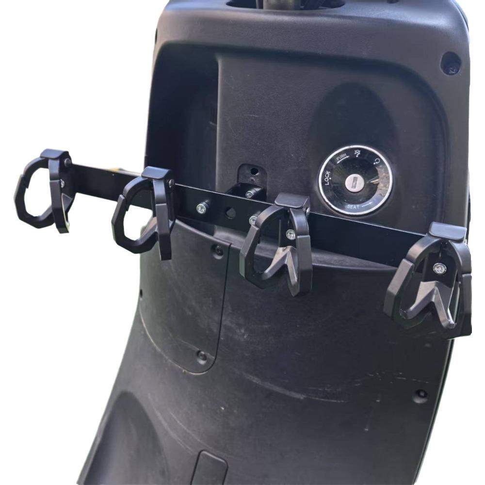 2/3/4/6 Hooks Electric Scooter Hook No Punching Installation Multifunctional Delivery Bag Hooks Universal Fixed