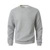 Men's Plaid Crewneck Sweatshirt, Straight Fit Heavyweight Pullover, Long Sleeve Casual Top