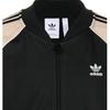 Adidas Originals Jachetă Brodată cu Logo Trefoil în Dungi Bărbați Jachetă Negru HI3000