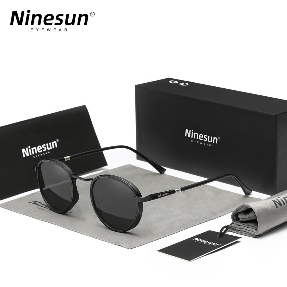 Ninesun Kleine Größe Runde Rahmen Sonnenbrille Für Herren UV400 Polarisiert Luxusmarken-Design Vintage Damenbrille Schutzbrille