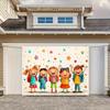 2D Whimsical Happy Students Backdrop for Back to School Events