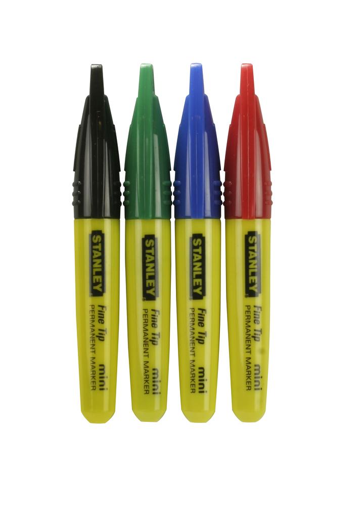 Mini Marker 4 Types Of Colors Round Tip Stanley - 72 Pcs - S/47-329-1