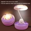 Donut Design Small Table Lamp 360 Degree Flexible Neck LED Soft Light No Flicker Eye Protection USB Powered Reading Night Light
