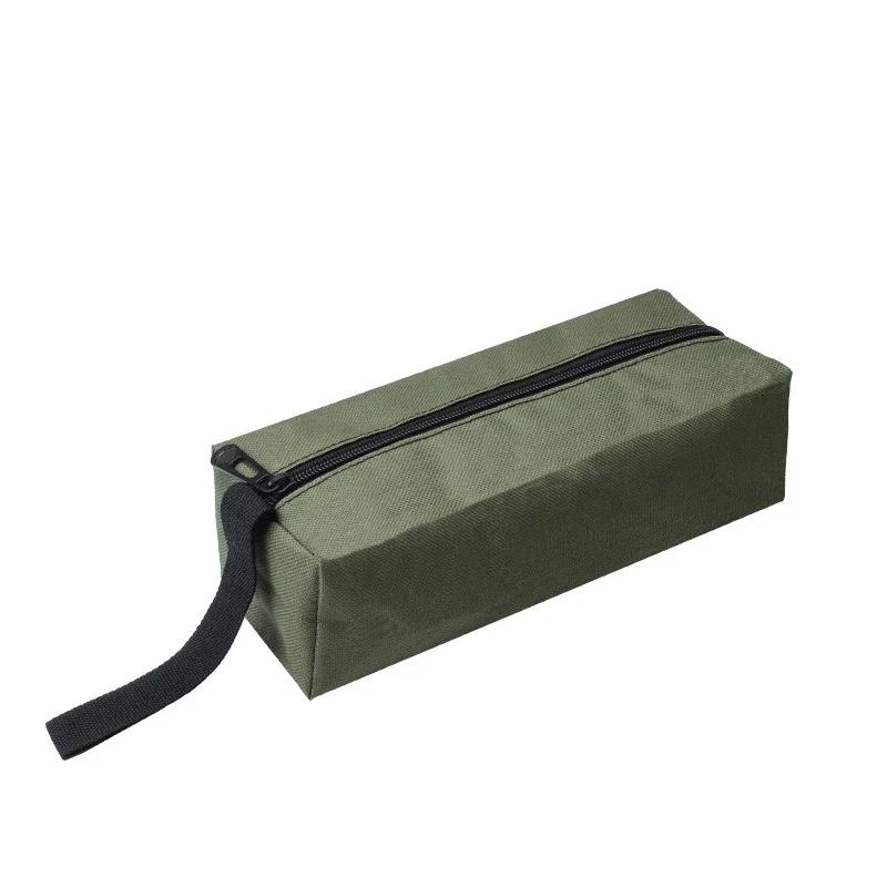 1pc S/L Hand Tool Bag Small Screws Drill Metal Parts Tools Bag Waterproof Canvas Instrument Case Tool Organizer Tool Storage
