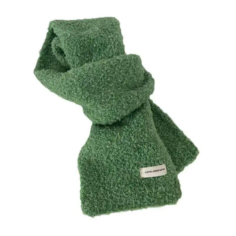 WTEMPO Bufandas de felpa cálidas de color sólido para ciclismo al aire libre y esquí para mujer, gruesas, a prueba de frío, a prueba de viento, versátiles, casuales