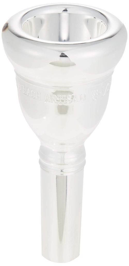 Mundstück für Bassposaune, Artisan 6, versilbertes Finish, dick, 0027A615 1/2AL (Für Rohr)