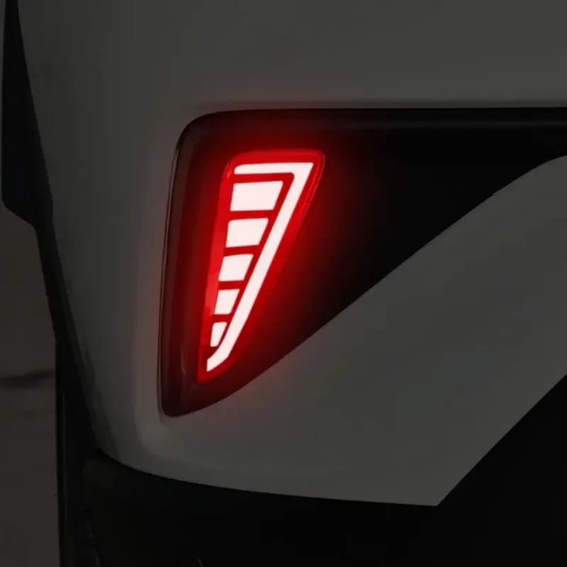 2Pcs Car LED Rear Bumper Brake Light for Toyota C-HR CHR 2016 2017 2018     Rear Fog Lamp Reflector Accessories