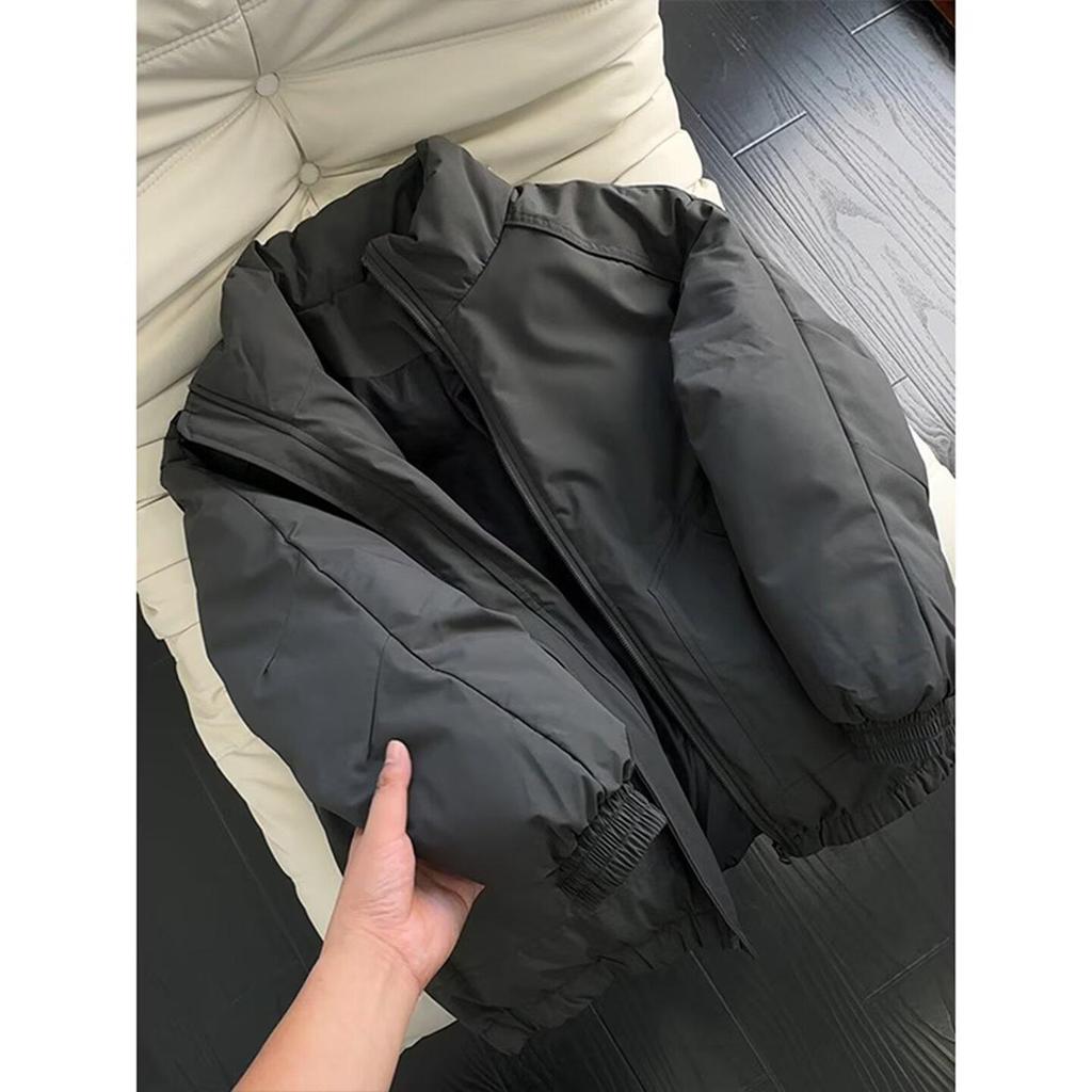 Men's Trendy Retro Cotton Padded Pilot Jacket - Winter Stand Collar Silhouette Outerwear