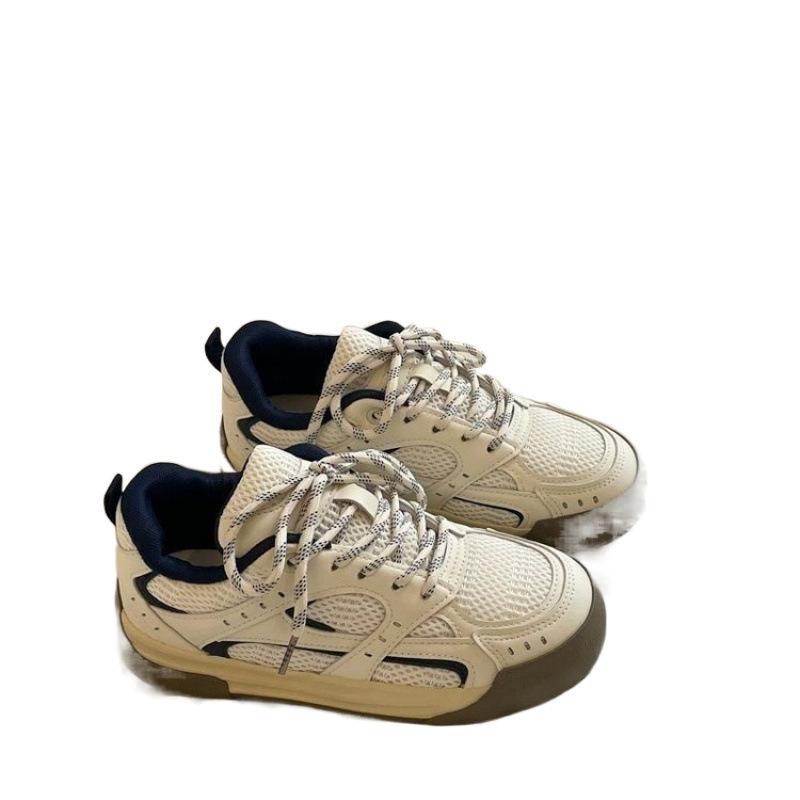 Mesh Breathable Platform Shoes Women's Spring New Design Sense Niche Student Versatile Sports Shoes