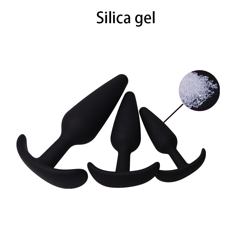 Prostate Massager 3 Different Size Silicone Plugs Anal Butt Plug Anal Dilation Trainer Adult Games Sex Toys For Men Women SM