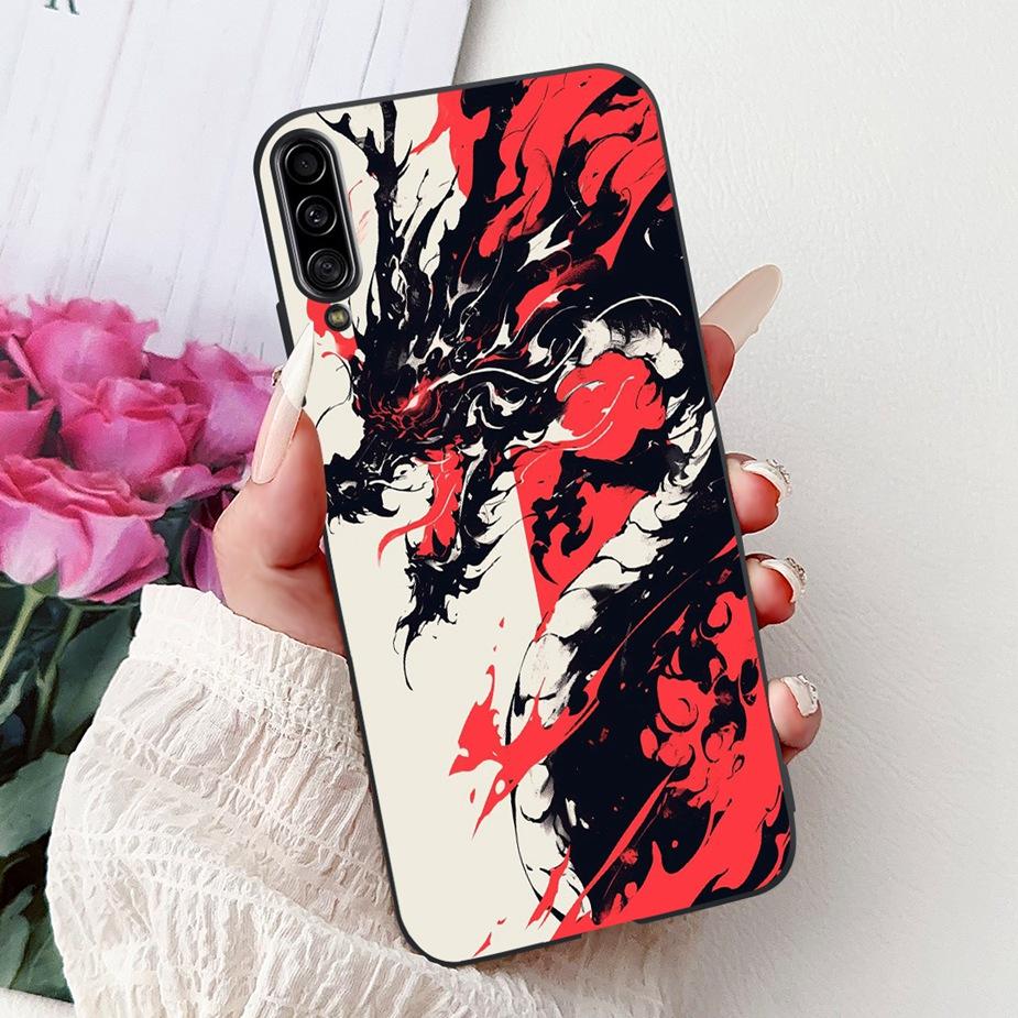 For Samsung Galaxy A90 5G Case SM-A908B Cool Dragon Painted Cover Soft Slim Phone Case For Samsung A90 A 90 5G Back Cover Fundas