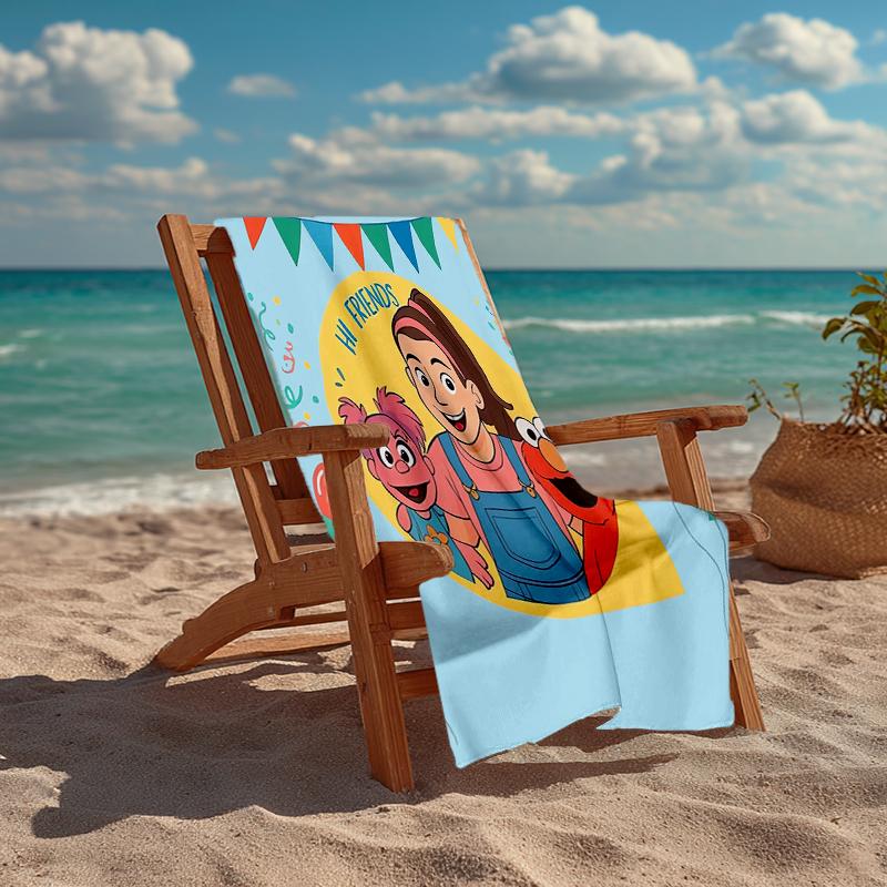 Ultra-Soft Beach Towel with Ms. Rachel Theme,Ideal for Pool - Camping, Diving - Perfect Travel Essential, Vibrant Beach Towel.
