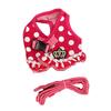Polka Dot Print Small Dog Vest Harness Pink Tone Pet Walking Harness  Pet Daily Outing