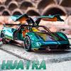 1:24 Pagani Huayra BC Alloy Sports Model Diecast Metal Racing Car Vehicles Model Simulation Sound Light Collection Kids Toy Gift