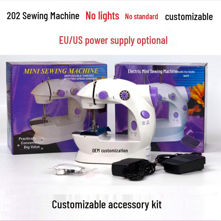 Compact 202 Multifunction Electric Sewing Machine with No Light English Packaging, US Standard