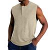 Men's Summer Solid Color Sports Buttons Vest Men's Sports Casual Vest