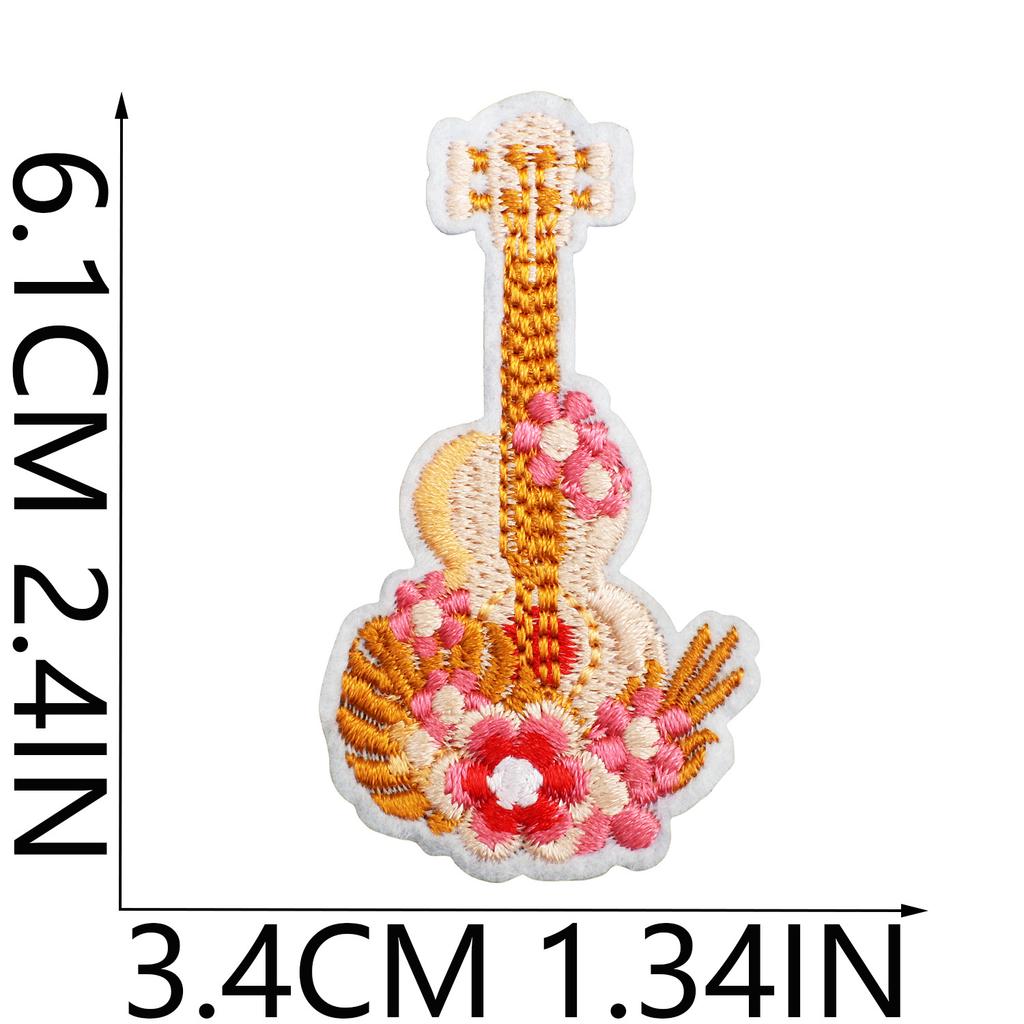 52 Pezzi Stoffa Ricamata Mista Tema Western Denim Adesivo Stile Punk Teschio Patch Adesivo Decorazione Vestiti Cactus