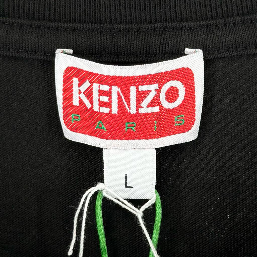 KENZO Happy Tiger FF55TS5334SG Short sleeve T-shirt black mens L Genuine used