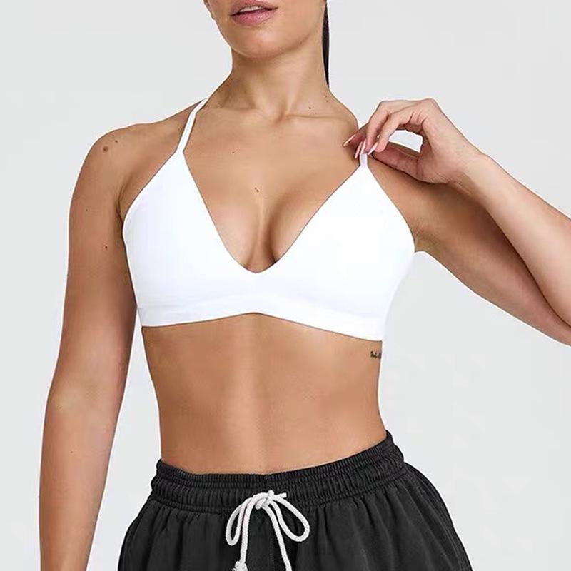 Women's Quick-Dry Shockproof Yoga Vest with Chest Pad - High Elasticity & Breathable Sports Bra