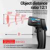 Infrared Thermometer, Non Contact Digital Thermometer with Backlit Display and   Emissivity, for Metal Oil Temperature and Industrial Use