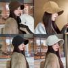 Spring Seasonal Wool Hat For Women With Overlarge Head Circumference And Sunproof Style