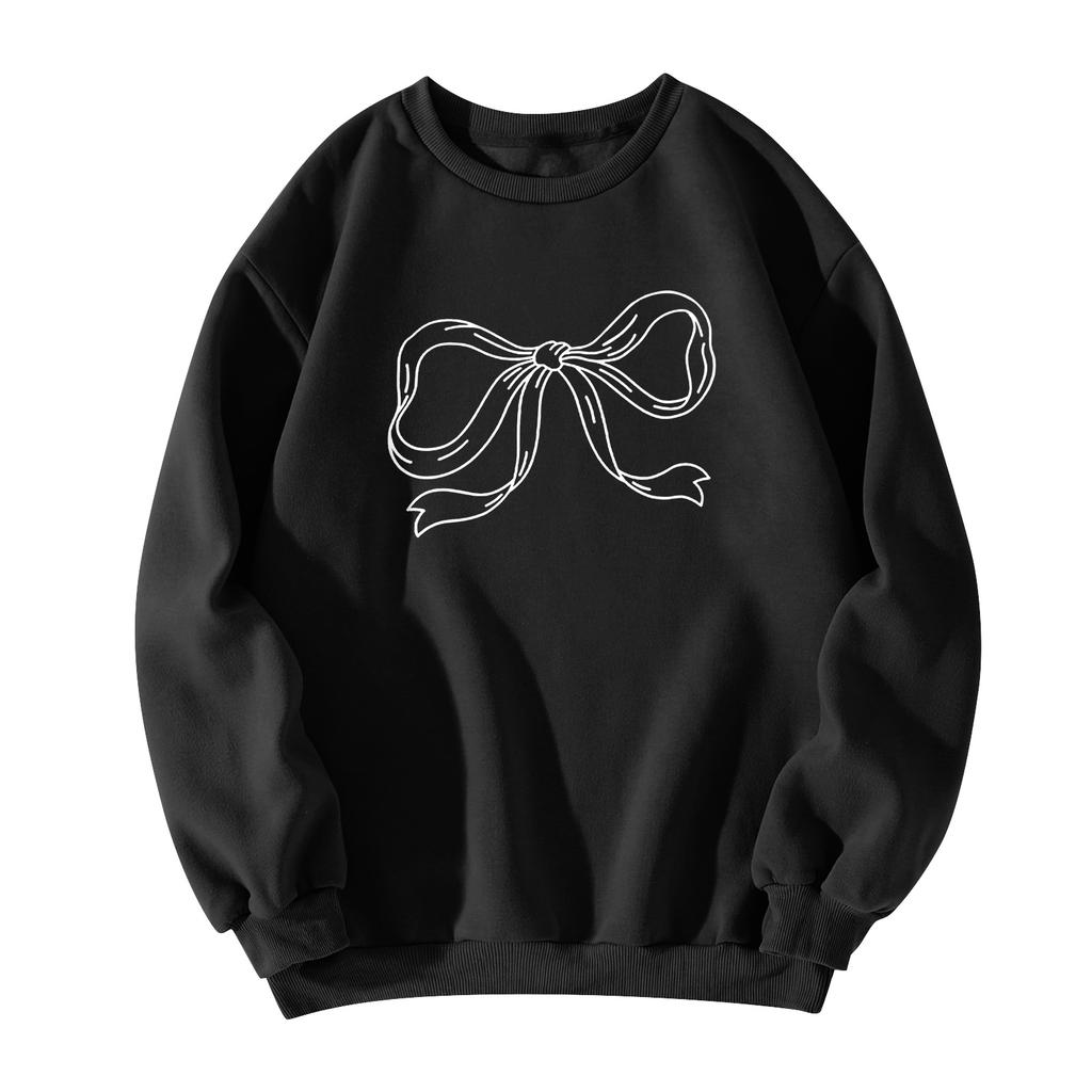 Women  Tops Women's Long Sleeve Sweatshirt Casual Crewneck Loose Fit Pollover Fleece Tops