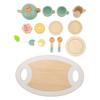 Pretend Play Tea Party Set Interesting Smoother Edges Vivid Details Play Food Accessories for Toys Gifts