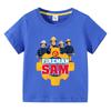 Anime Kids Tee Shirts Fireman Sam Graphic T Shirt for Boys Clothing Pop Hot Sale Girls Short Sleeved T-shirt Funny Kid Y2k Tops