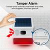 Alarme Sonore et Lumineuse Solaire 433MHz avec Batterie, Aimant de Porte et Détecteur Infrarouge